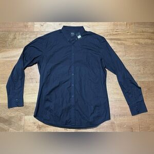 (NWT) J.B Holt “The Lincoln”‎ Long Sleeve Black Button Down Size X-Large